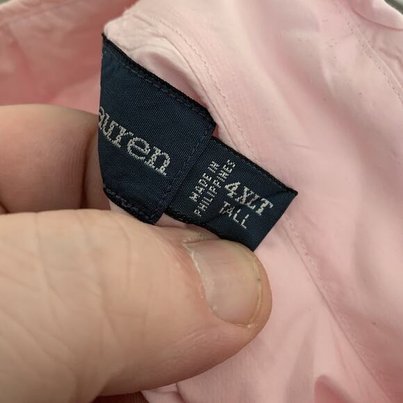 Ralph Lauren Shirt Mens 4XLT Big Tall Pink Short Sleeve Classic Fit Button Up - Picture 4 of 7